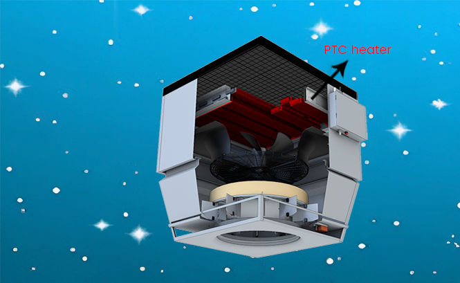 PTC加熱器加熱空氣